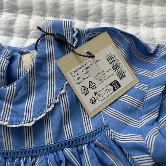 Marmar Copenhagen Dulla Dress Cornflower Stripe - Picture 4 of 5